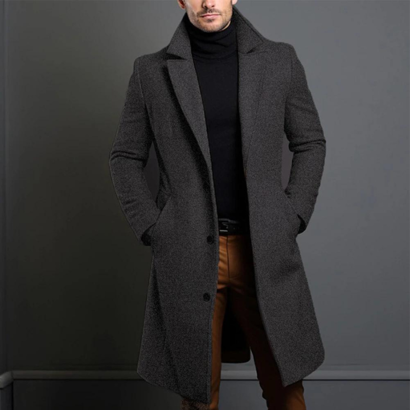 Mateusz – Men's wool coat with a classic cut