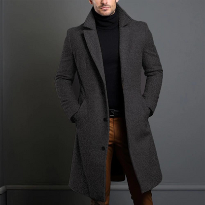 Mateusz – Men's wool coat with a classic cut