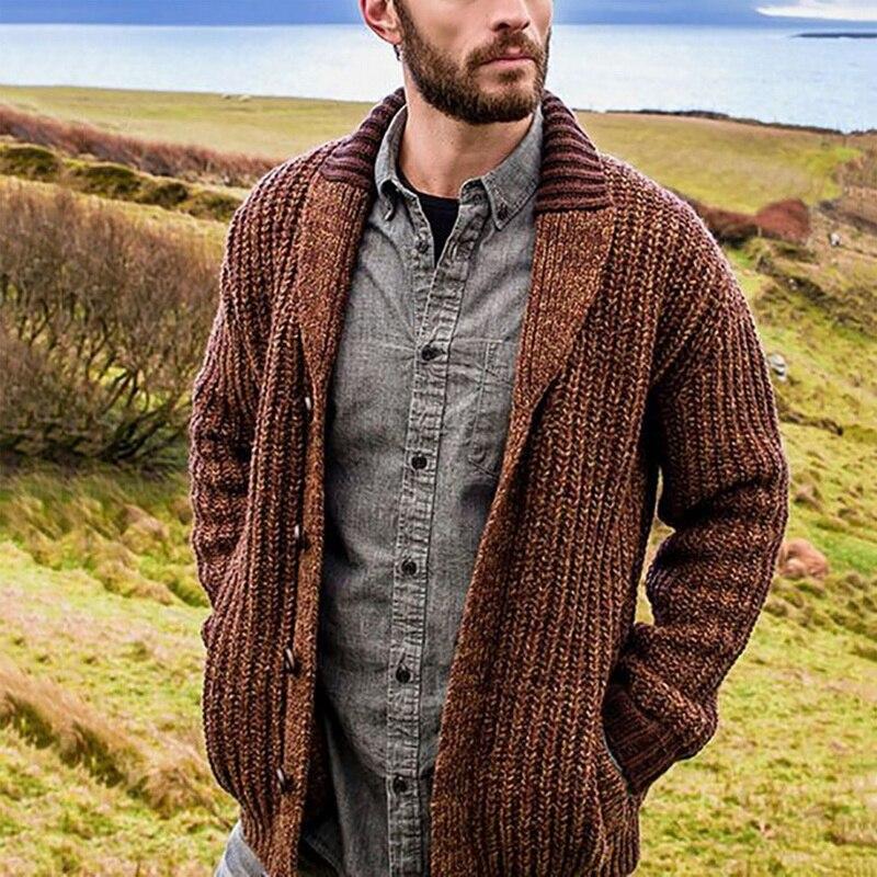 James – Textured Knit Cardigan for Men