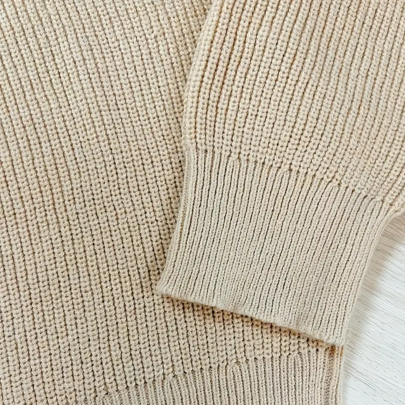 Javier – Sweter Męski z Zamkiem i Kołnierzem Stójką