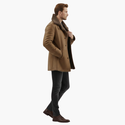 Marcus – Faux Shearling Winter Overcoat
