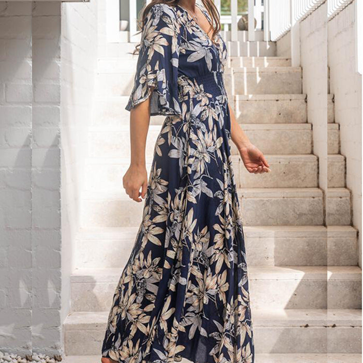 Renata - Elegancka sukienka maxi na plażę