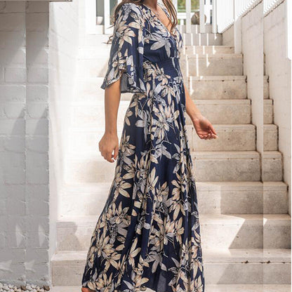 Renata - Elegancka sukienka maxi na plażę