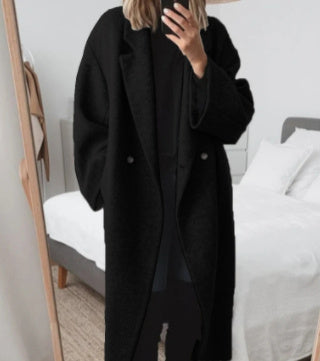 Daria - Wełniany płaszcz damski oversize