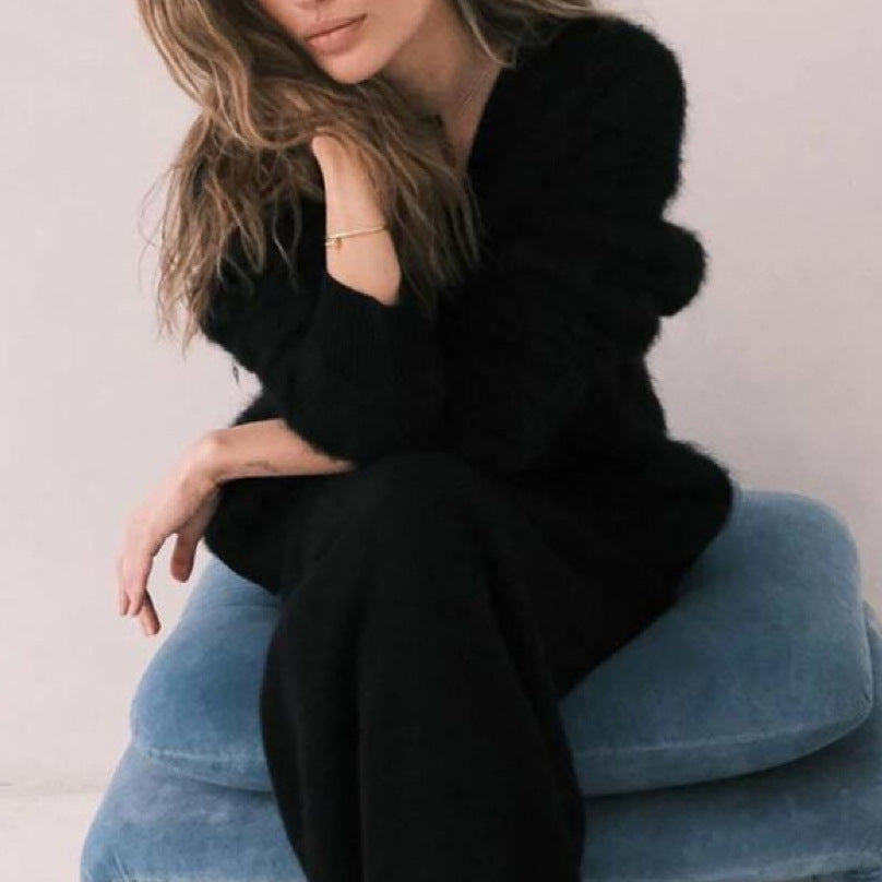 Kinga - Kardigan z moheru zapinany na guziki