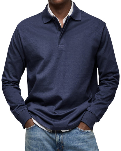 Ethan – Casual Long Sleeve Polo Sweatshirt for Men