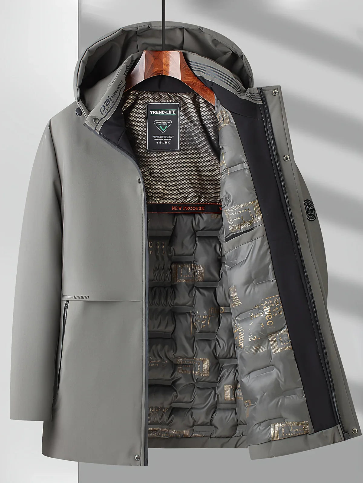 Daniel – Hooded Insulated Tech Coat for Men