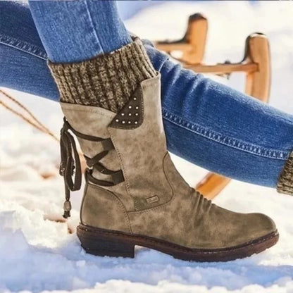 Nora – Cozy Buckle Ankle Boots for Women