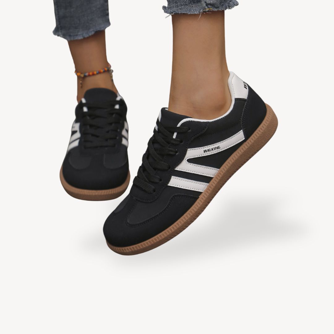 Natalia – Klasyczne Damskie Sneakersy z Kontrastowymi Wstawkami