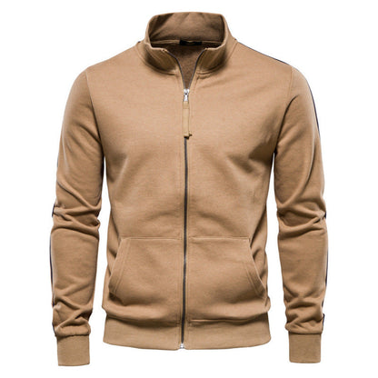 Ethan – Full-Zip Stand Collar Sweatshirt