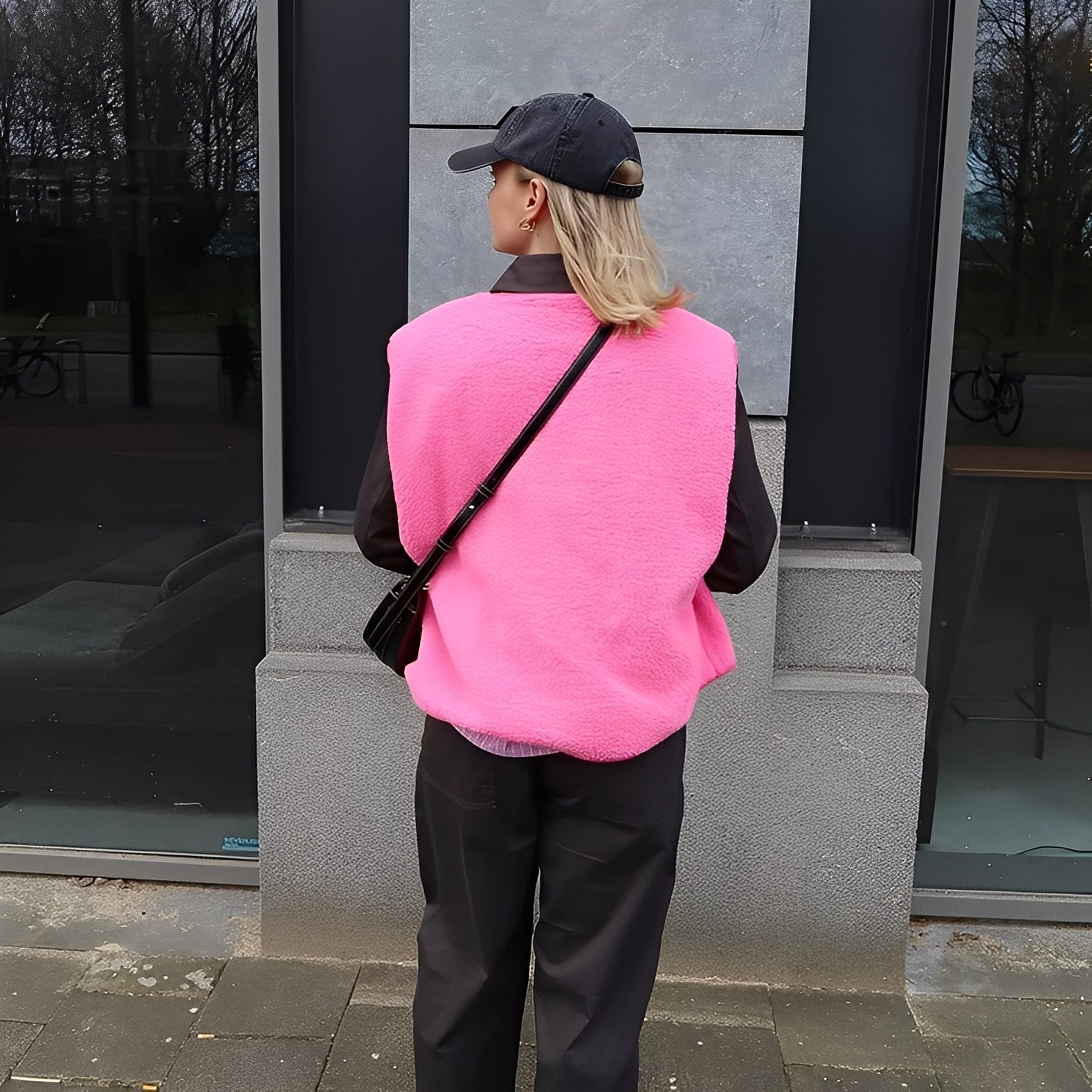 Ewelina – Kamizelka damska polarowa zapinana na guziki