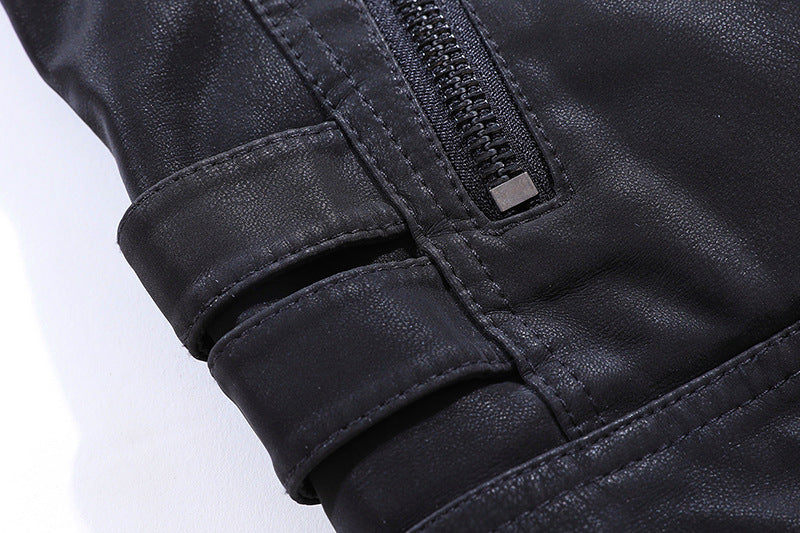Kurtka męska – Czarna biker jacket
