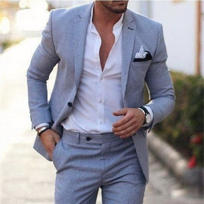 Leon – Garnitur slim fit z marynarką i spodniami