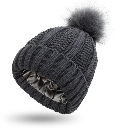 Chloe – Knit Pom-Pom Winter Beanie for Women