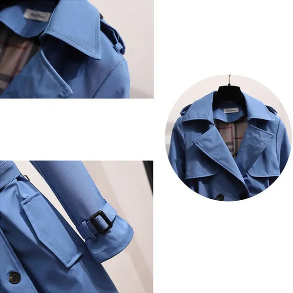 Katarzyna – Klasyczny Trencz Damski z Paskiem