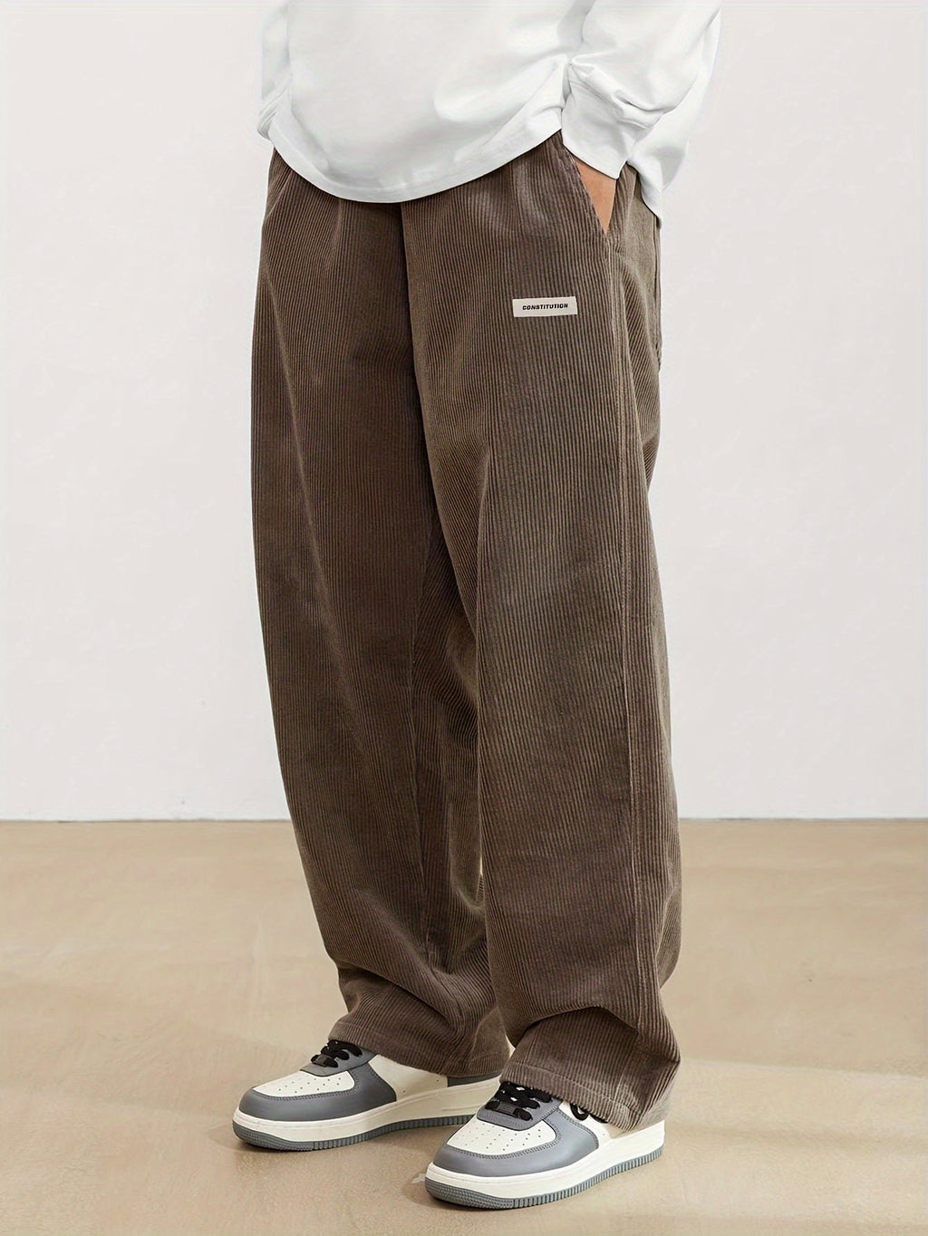 Michał – Spodnie męskie sztruksowe casual luźne