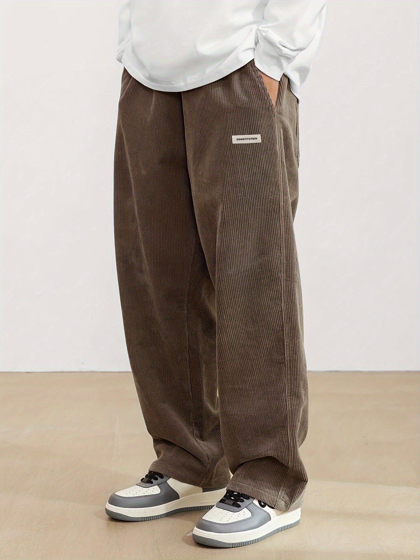Michał – Spodnie męskie sztruksowe casual luźne