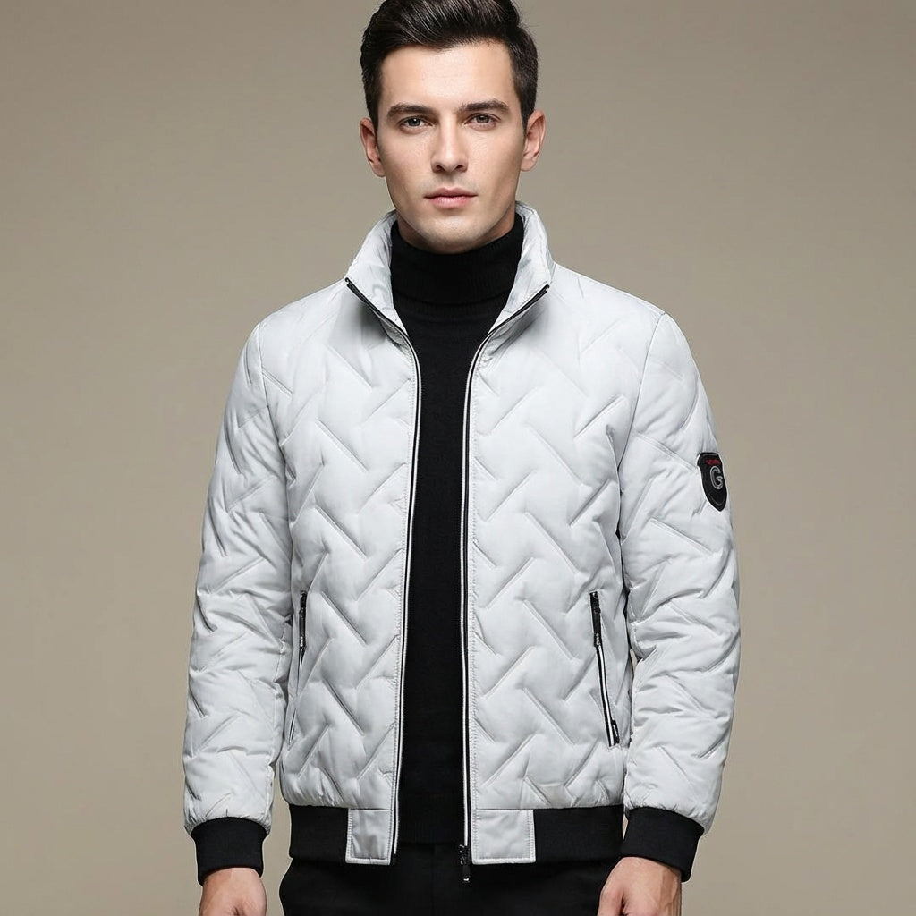 Cole – Quilted Stand-Collar Winter Jacket for Men