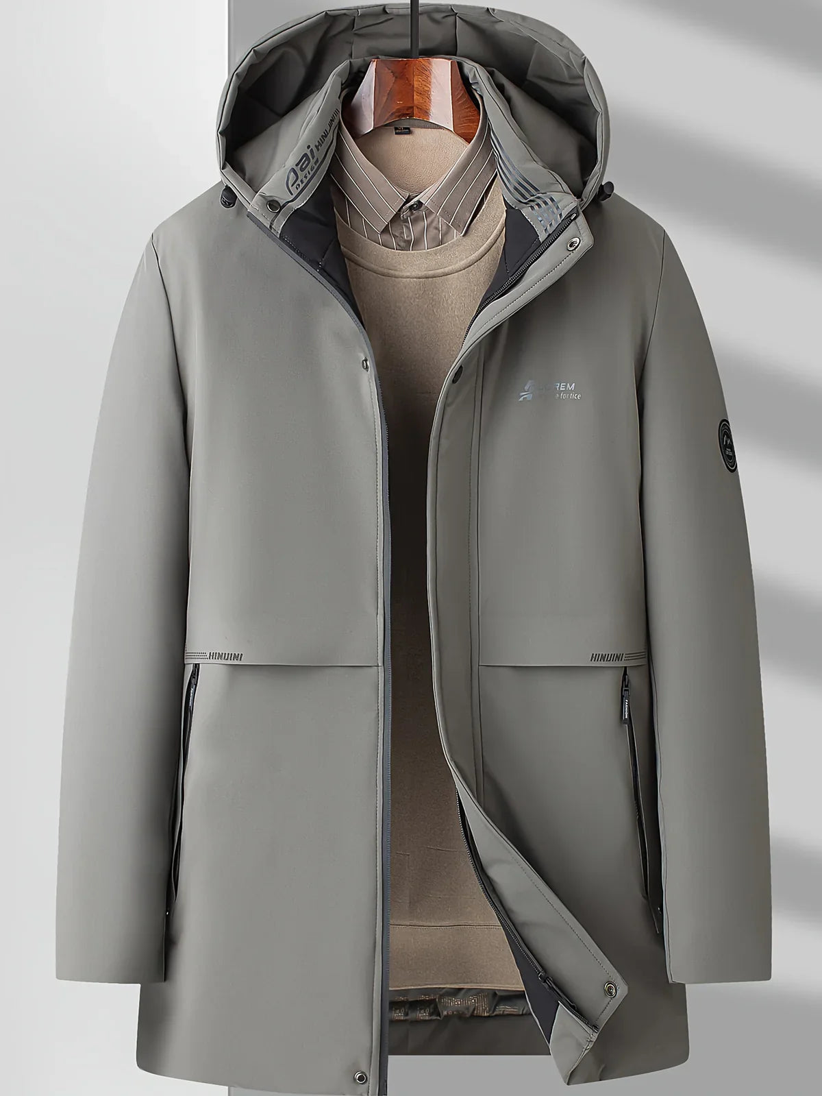 Daniel – Hooded Insulated Tech Coat for Men