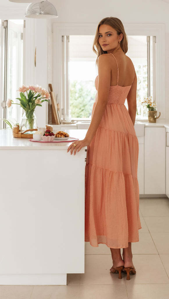 Elena - Lekka sukienka maxi na plażę