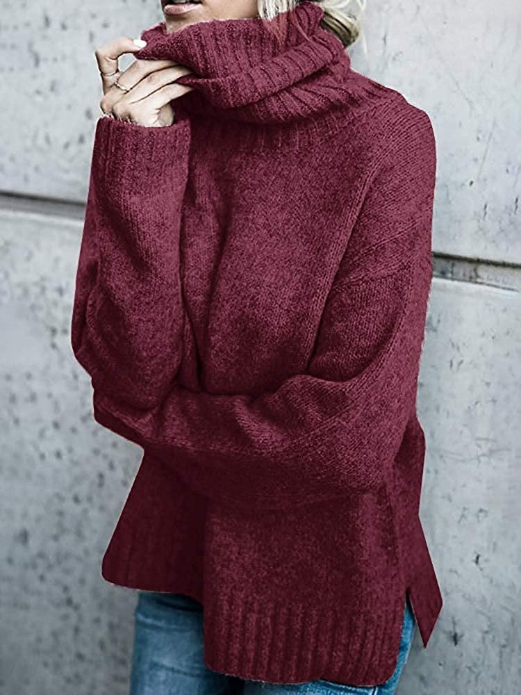 Clara - Wełniany sweter damski z golfem