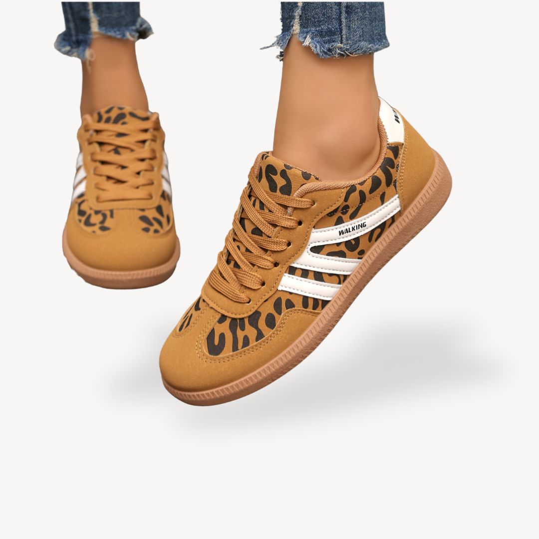 Natalia – Klasyczne Damskie Sneakersy z Kontrastowymi Wstawkami