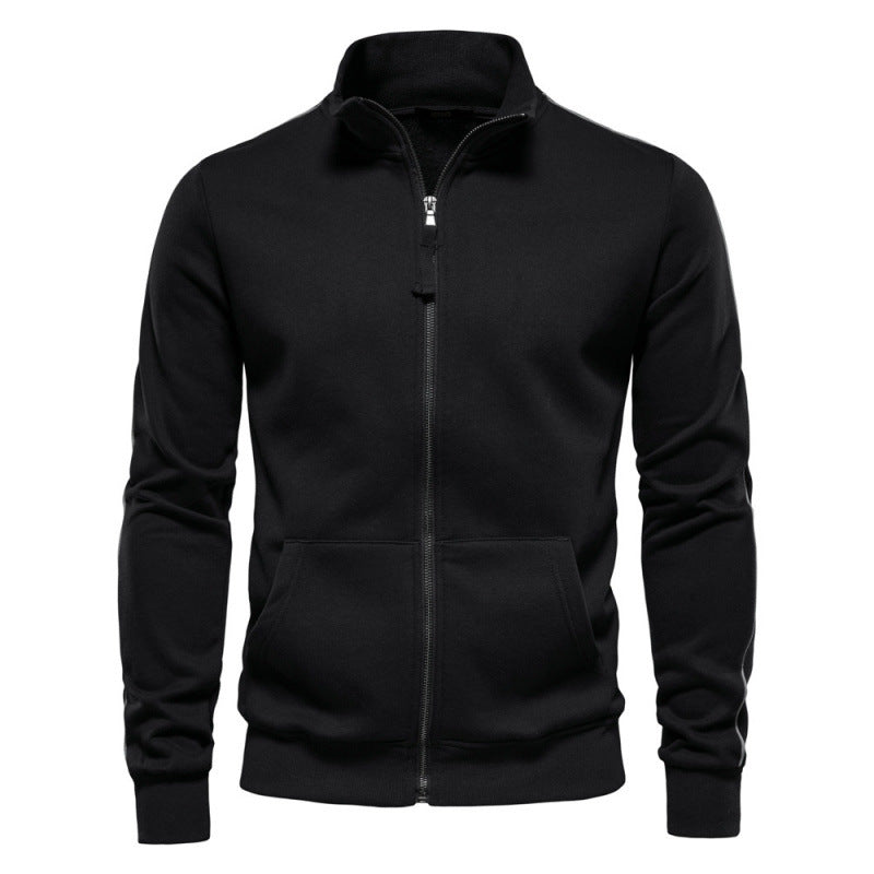 Ethan – Full-Zip Stand Collar Sweatshirt