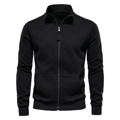 Ethan – Full-Zip Stand Collar Sweatshirt