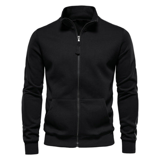 Ethan – Full-Zip Stand Collar Sweatshirt