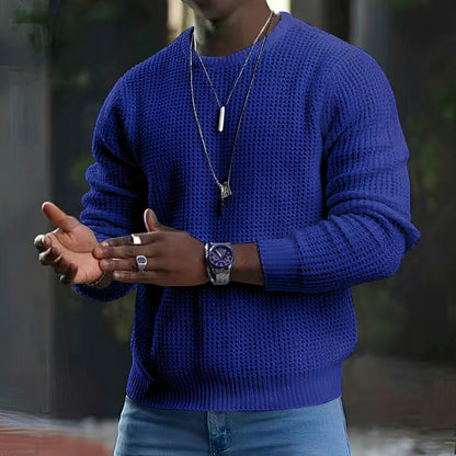 Iván – Textured Knit Jumper for Men