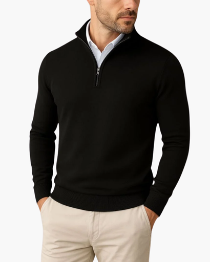 Henry – Quarter-Zip Knit Jumper Menswear