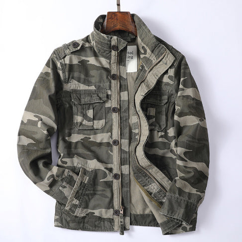Tomasz - Bawełniana kurtka męska w stylu militarnym