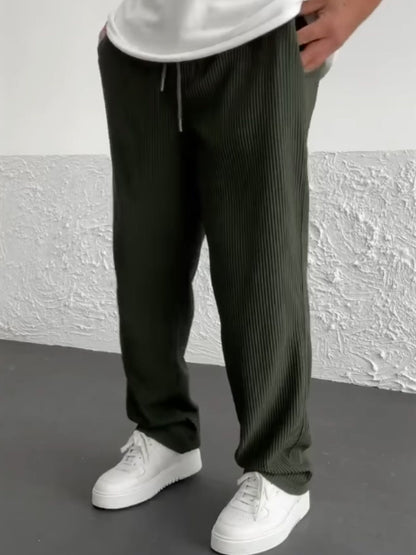 Ryan – Relaxed Ribbed Lounge Trousers for Men