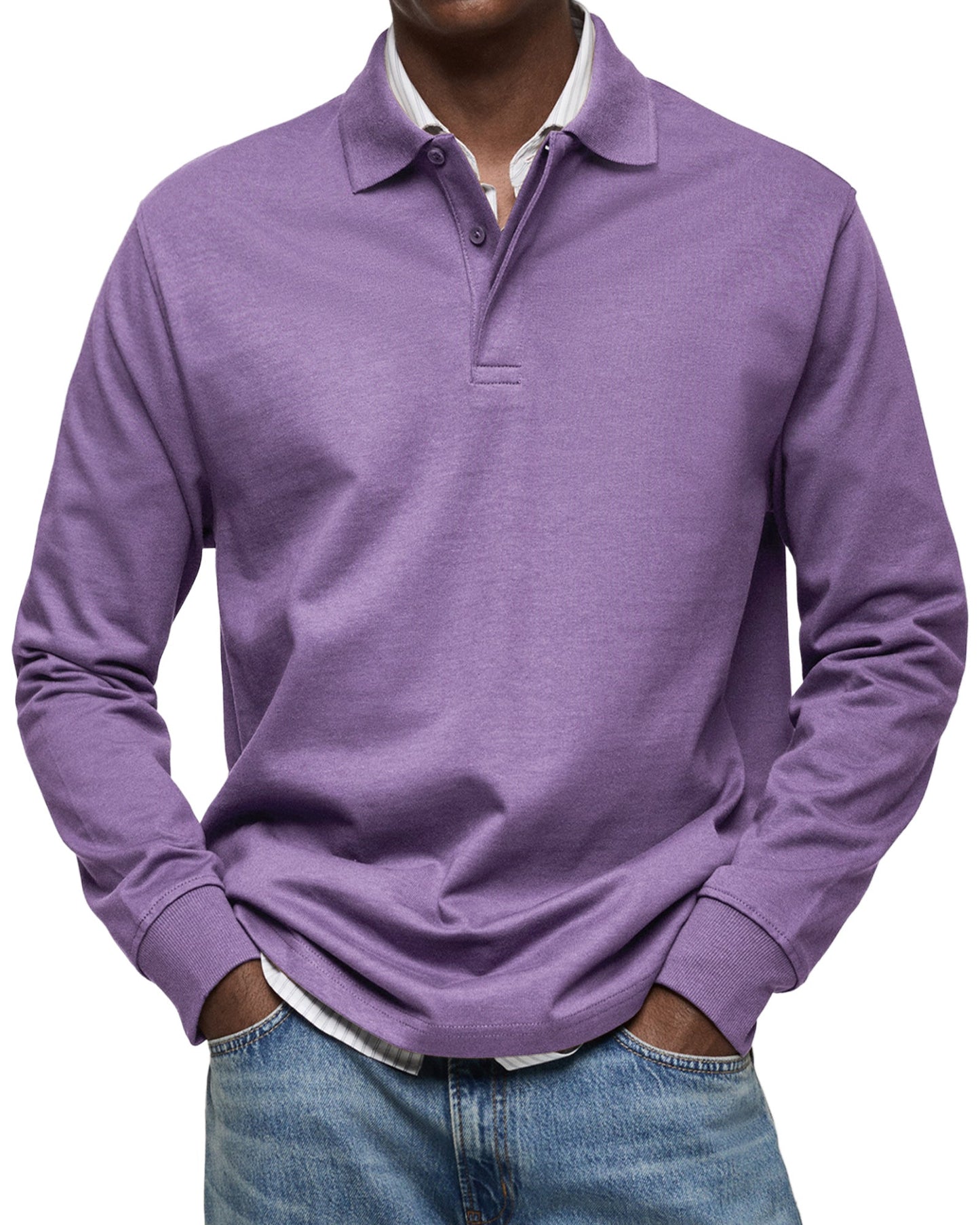 Ethan – Casual Long Sleeve Polo Sweatshirt for Men