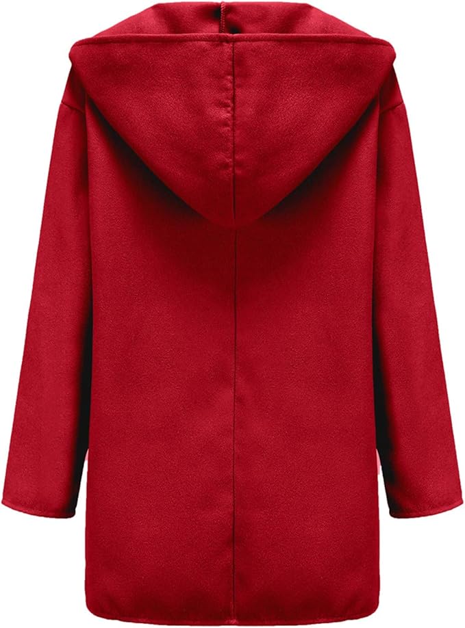 Eliza – Wełniany płaszcz oversize z szerokim kołnierzem damski