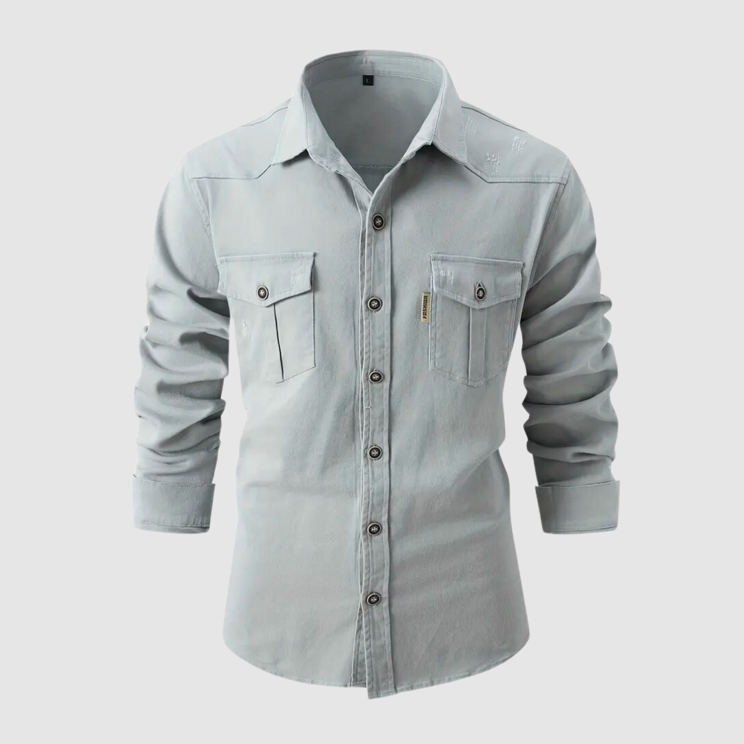Manuel – Utility Button-Down Workwear Shirt for Men