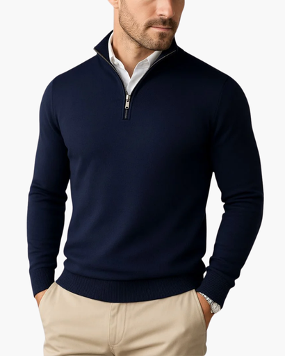 Henry – Quarter-Zip Knit Jumper Menswear