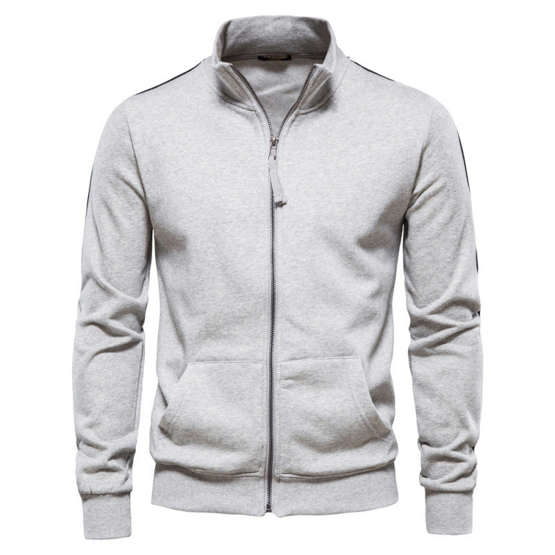 Ethan – Full-Zip Stand Collar Sweatshirt