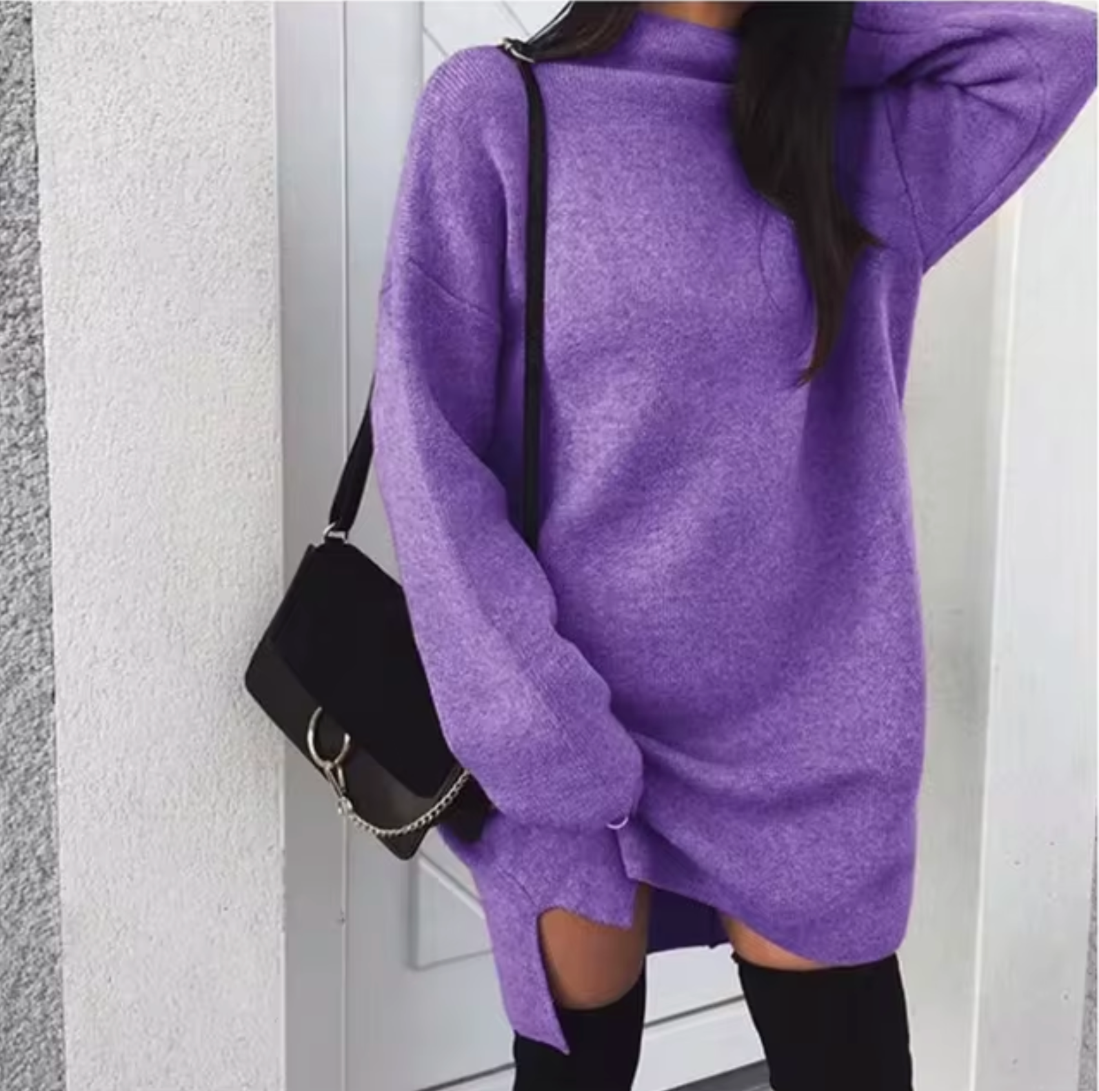 Aria – Kaszmirowa Sukienka Swetrowa