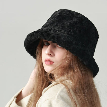 Mila – Faux Fur Bucket Hat for Women