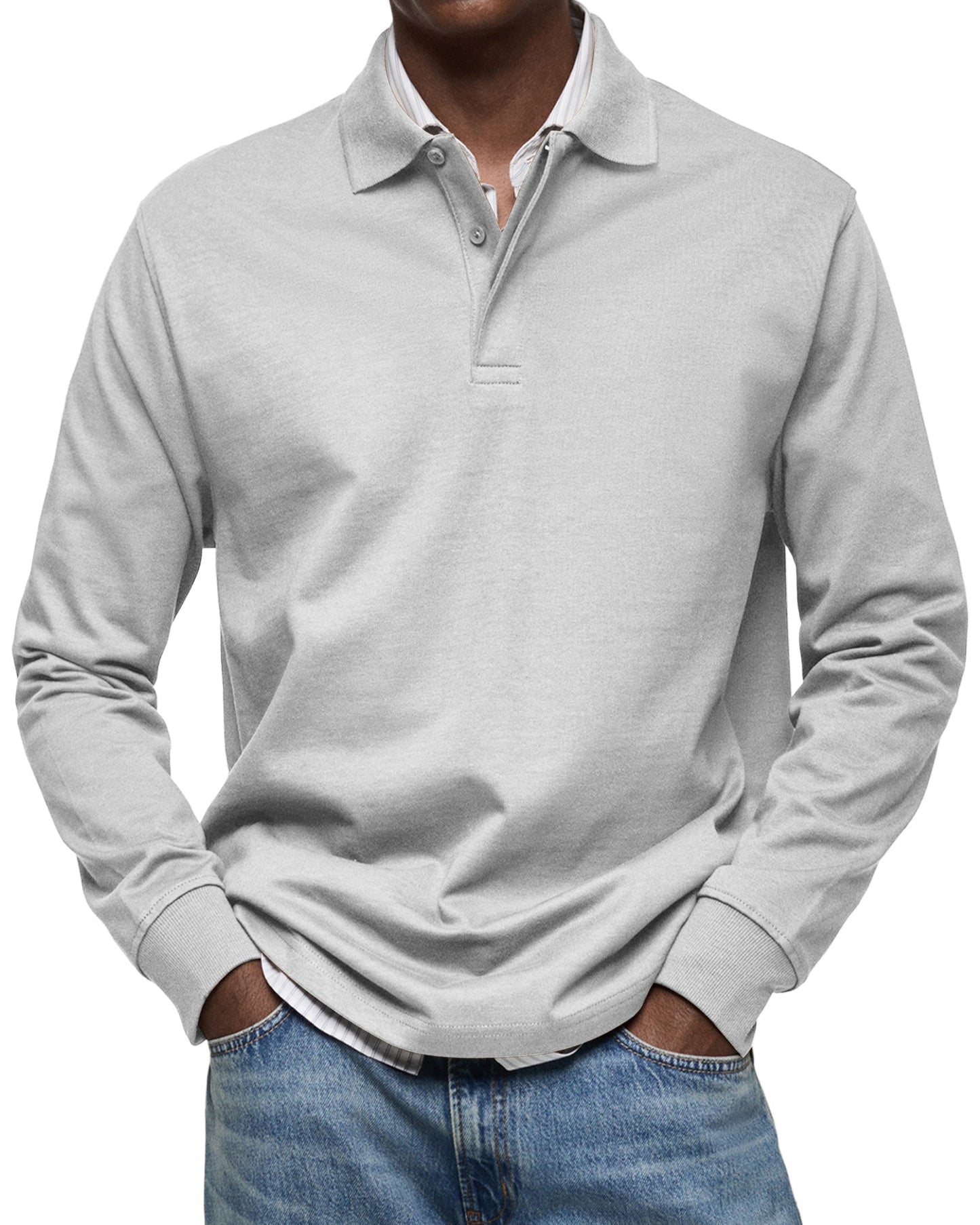 Ethan – Casual Long Sleeve Polo Sweatshirt for Men