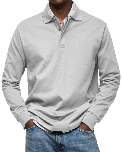 Ethan – Casual Long Sleeve Polo Sweatshirt for Men