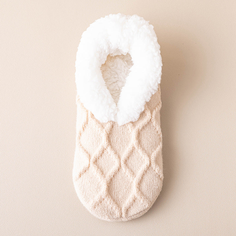 Ruby – Sherpa-Lined Knit Slipper Socks