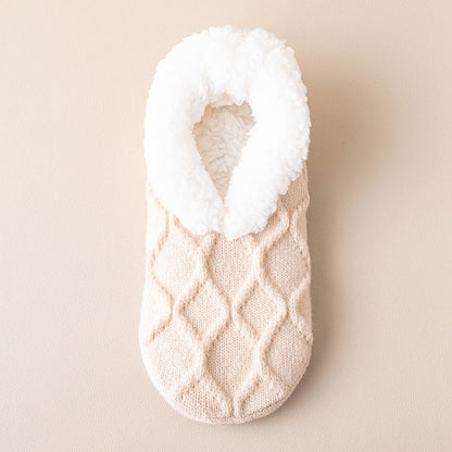 Ruby – Sherpa-Lined Knit Slipper Socks