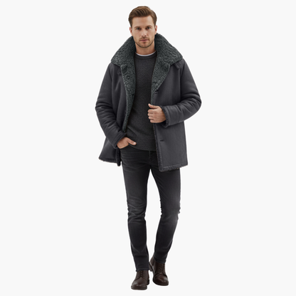 Marcus – Faux Shearling Winter Overcoat