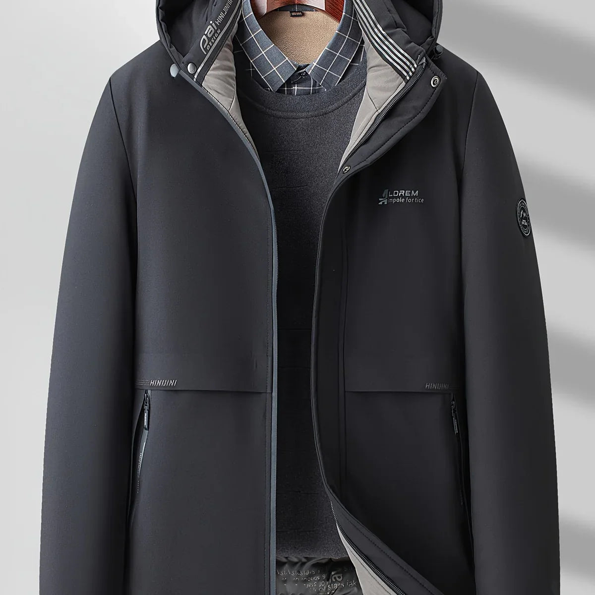 Daniel – Hooded Insulated Tech Coat for Men