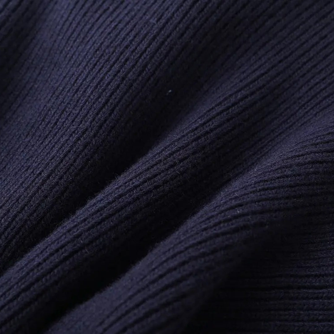 Lydia – Knit-Denim Hybrid Button-Up Cardigan for Women