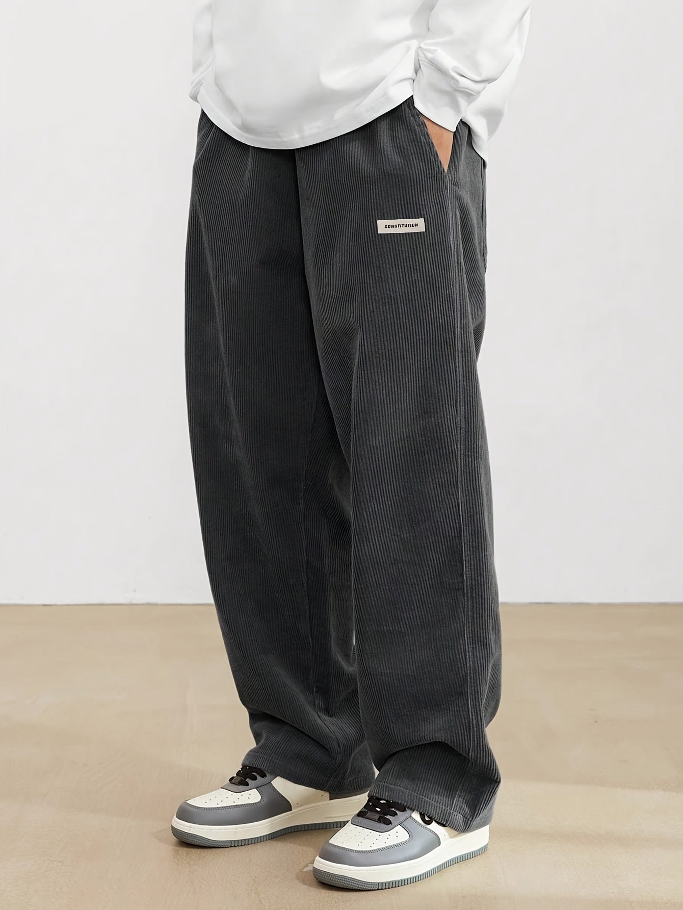 Michał – Spodnie męskie sztruksowe casual luźne