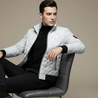 Cole – Quilted Stand-Collar Winter Jacket for Men