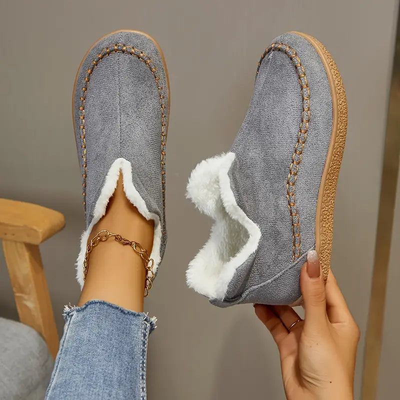 Aria – Cosy Lined Slip-On Slippers for Women